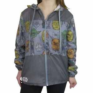 STAR WARS Windbreaker Jacket Size XL Mandalorian